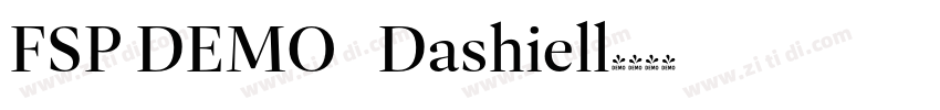 FSP DEMO   Dashiell字体转换